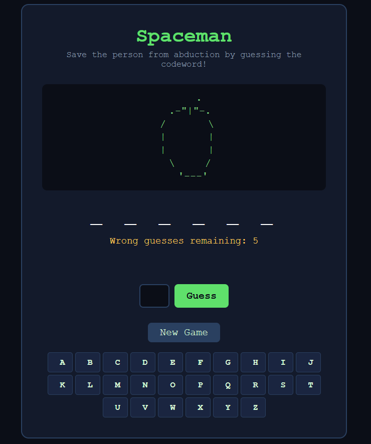 Spaceman Game
